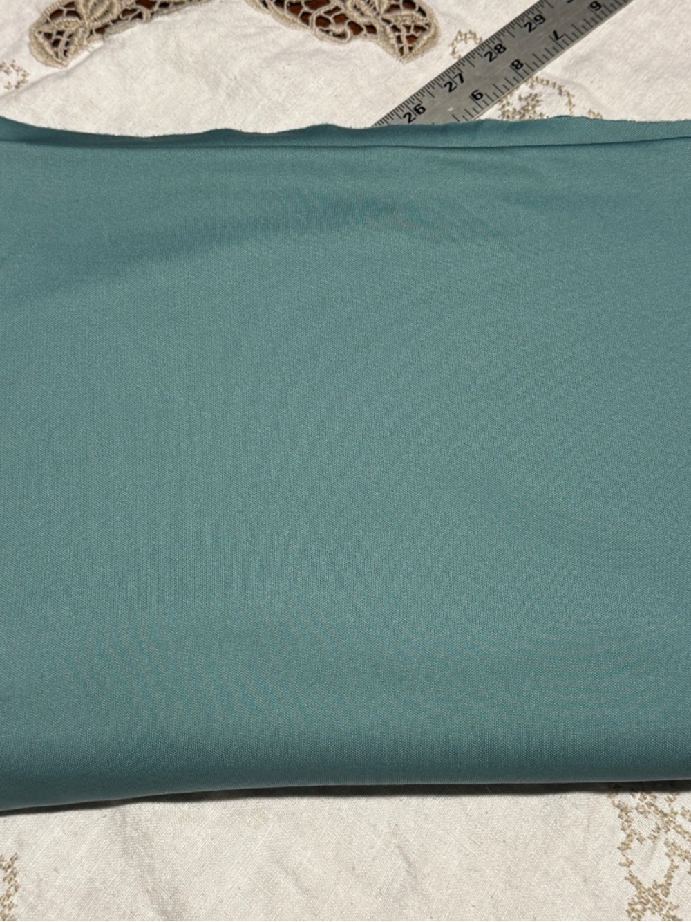 Jersey Knit Fabric Light Pale Mint Green Vintage 70s 5 yards 60” W
